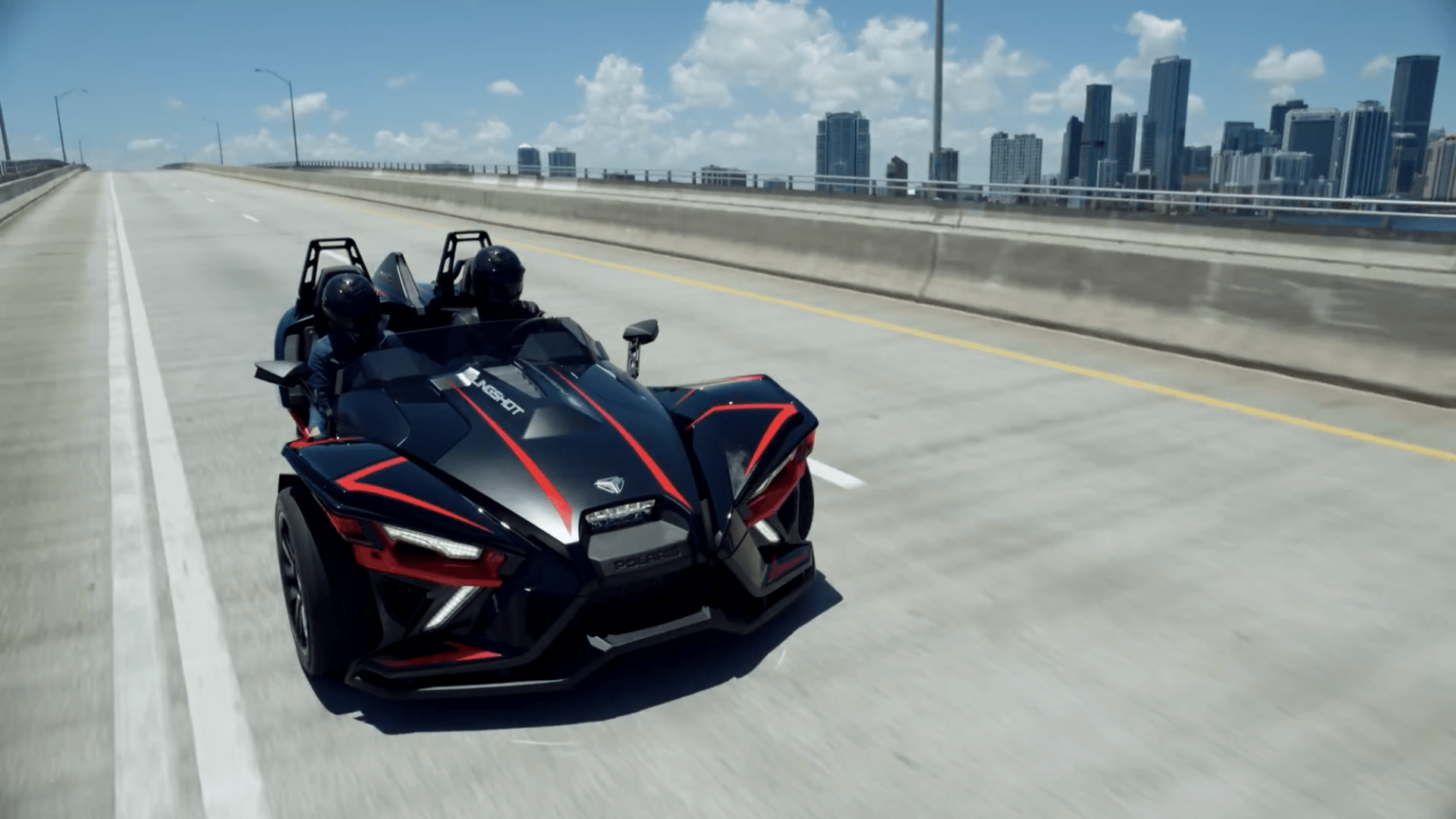 a motorcycle is parked on the side of a road