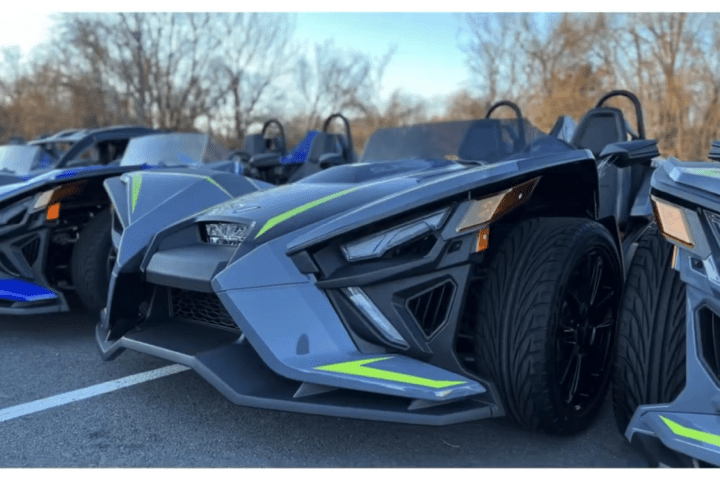 a car parked in a parking lot